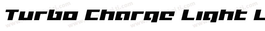 Turbo Charge Light L字体转换